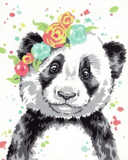 PEINTURE À NUMÉROS PANDA 8X10 (JUNIOR)